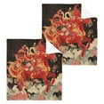 thumbnail image 3 of BZSMCE Towel Cotton Face Towel Soft Hand Towels Fashion Floral Majesty Pattern, 3 of 9