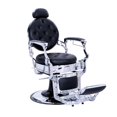 thumbnail image 4 of Sillon de Barberia Vanlig Bergamo Premier Mega Reforzado Color Plateado Redondo, 4 of 5