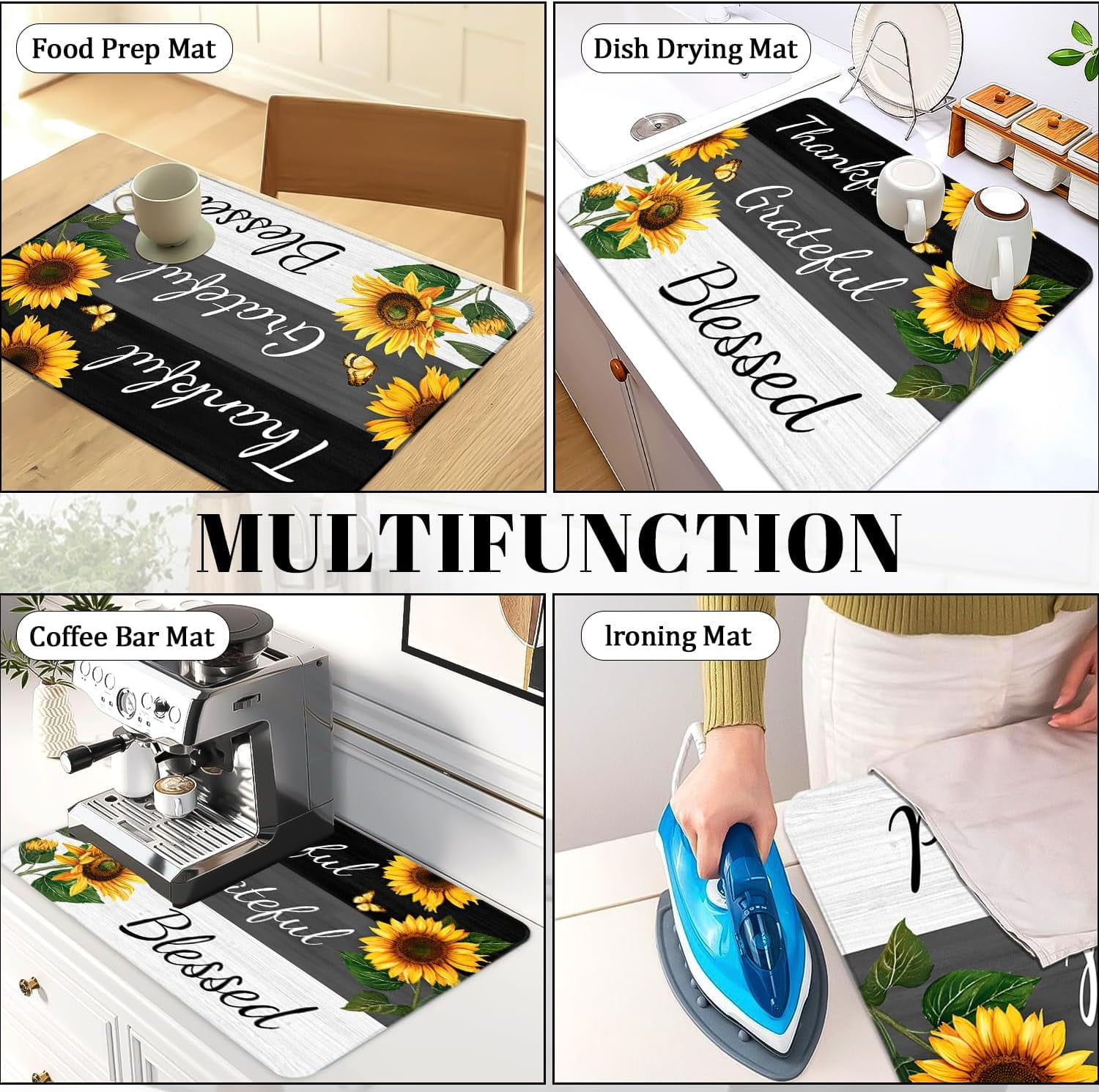 Stove Top Cover for Electric Stove 28 "x 20 ", Sunflower Heat Resistant Glass Top Stove Cover Protector, Glass Cooktop Covers, Kitchen Flat Electric Stove Top Covers