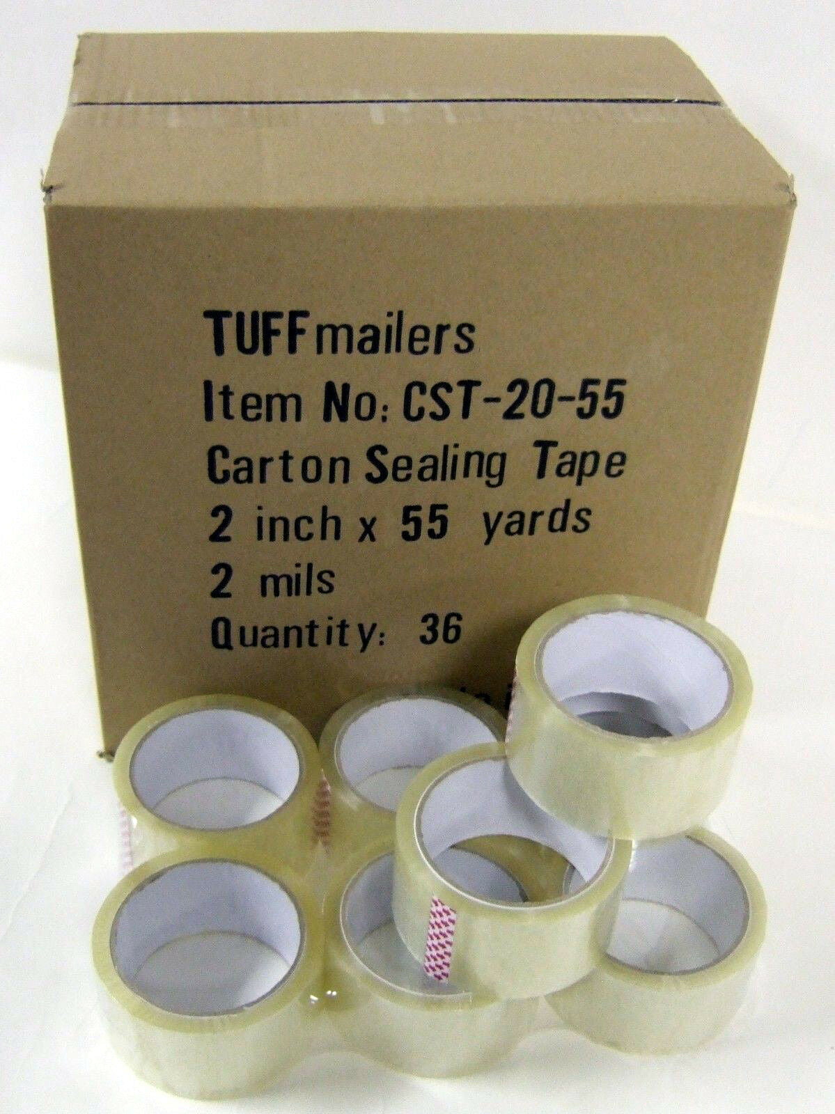 18 rolls Carton Sealing Clear Packing/Shipping/Box Tape 2.5 Mil 2" x 110 Yards 