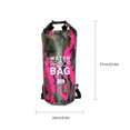 thumbnail image 2 of Sac de Natation Gonflable 2 L Sac Étanche Multifonction Grande Capacité Antipoussière Lavable Pochette de Rangement Bouée Sports Nautiques Rose Rouge Camouflage 24x72 cm, 2 of 9