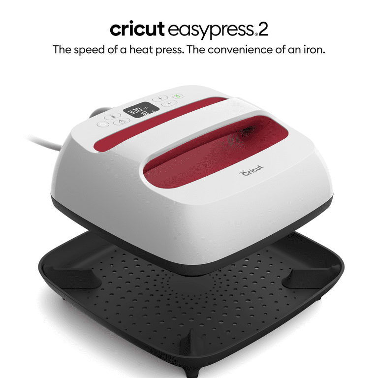 Cricut EasyPress® 2, Raspberry - 9 in x 9 in - Handheld Heat Press