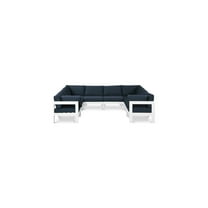 Meridian Furniture Nizuc Navy Outdoor Patio Modular Sectional