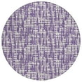 thumbnail image 2 of Addison Rugs Chantille Indoor/Outdoor Transitional Lines Purple Washable Round Rug, 8' x 8', 2 of 6
