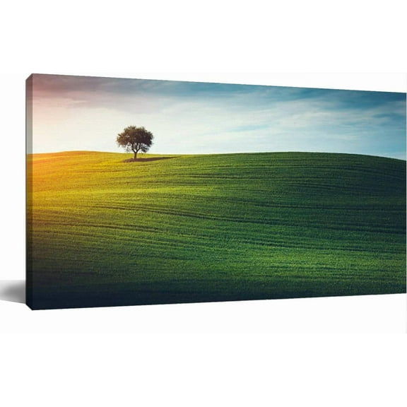 Columbia River Wildflowers Canvas Wall Art Large Framed Prints Pictures Wall Decor Posters Painting Artwork for Living Room Bedroom Kitchen Bathroom