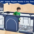 thumbnail image 6 of HioHa Large Baby Playpen, Big Playard with Basketball Hoop, Portable Play Yard Baby Fences with Storage Bag for Infant Toddler, 6 of 7