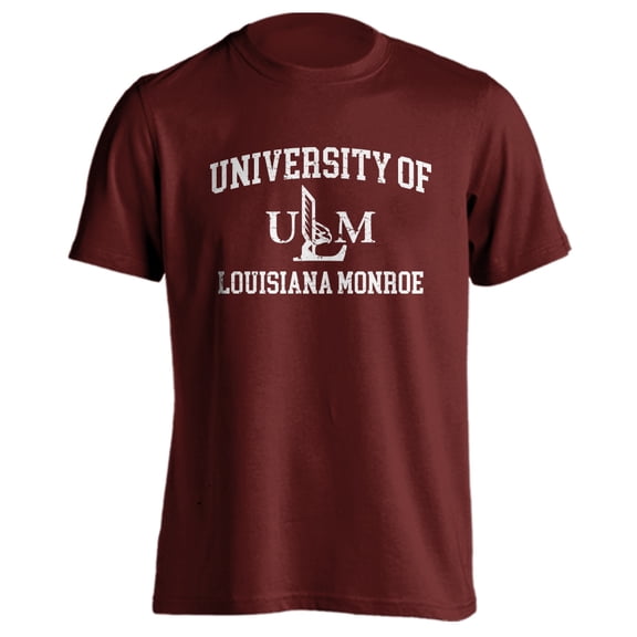 University of Louisiana Monroe Warhawks ULM Distressed Retro Short Sleeve T-Shirt