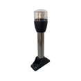 thumbnail image 1 of Boat White LED All Round Marine 10/30V Pole Light Fold Down Masthead Anchor Lamp ,High Bright, 1 of 6