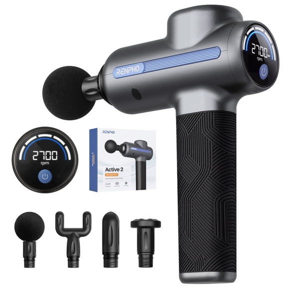 RENPHO Percussion Massage Gun, Handheld Deep Tissue Muscle Massager for Neck Back Shoulder Pain Relief