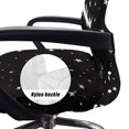 thumbnail image 5 of ZIATUBLES Office Chair Cover Stretch Anti-Dust Rotating Chair Slipcover Soft Spandex Computer Chair Cover Machine Washable Chair Protector Cover Home Decoration, L, Moon Star Twig Black, 5 of 7