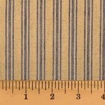 JCS 100% Cotton Heritage Navy Blue Ticking Stripe Homespun Fabric - Sold by the Yard