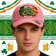 thumbnail image 1 of Gorra de béisbol para el Día de San Patricio | Gorra irlandesa para hombre y mujer | Diseño deportivo ajustable de perfil bajo | Bordado de trébol | Unisex (sirve para la mayoría de los adultos), 1 of 5