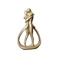 thumbnail image 4 of Estatua de abrazo de amantes Esculturas de arte moderno Figura de pareja de escritorio Pareja abstracta Oro, 4 of 9