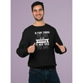 thumbnail image 2 of Don't Talk To Me In The Morning Sweatshirt Men -Smartprints Designs, Male 4X-Large, 2 of 4