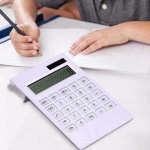 pstuiky Portable Mini Calculator 12-Digit Lcd Display Ultra-Thin 7 Battery Exam Home Office Use