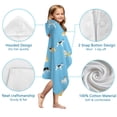 thumbnail image 7 of Kirky Hasky Dalmatian Hooded Bath Towel，50"x30" for Ages 3 To 12 Kids, Quick Dry Lightweight Soft Microfiber Hood Beach Towel Cover Up for Kids, 7 of 7