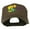 Brown, variant on USA State Oregon Flowers Embroidered Low Profile Cap - Red OSFM