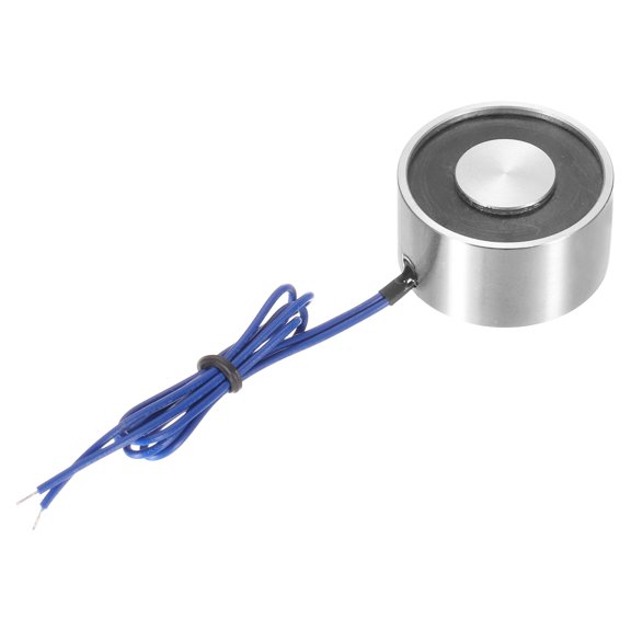 Round Solenoid Electromagnet DC 6V 180N 40LB/18Kg Electric Magnet Electric Lifting Magnet for Automation Equipment