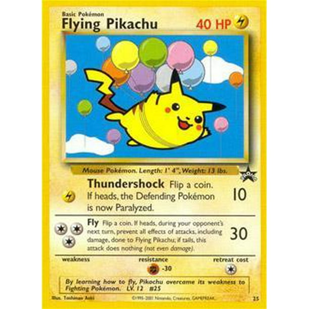 Pokemon Promo Cards Flying Pikachu 25