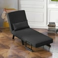 thumbnail image 4 of Gymax Convertible Sofa Bed 4-in-1 Folding Arm Chair Sleeper w/ 6-Position Adjustable Backrest, 4 of 10