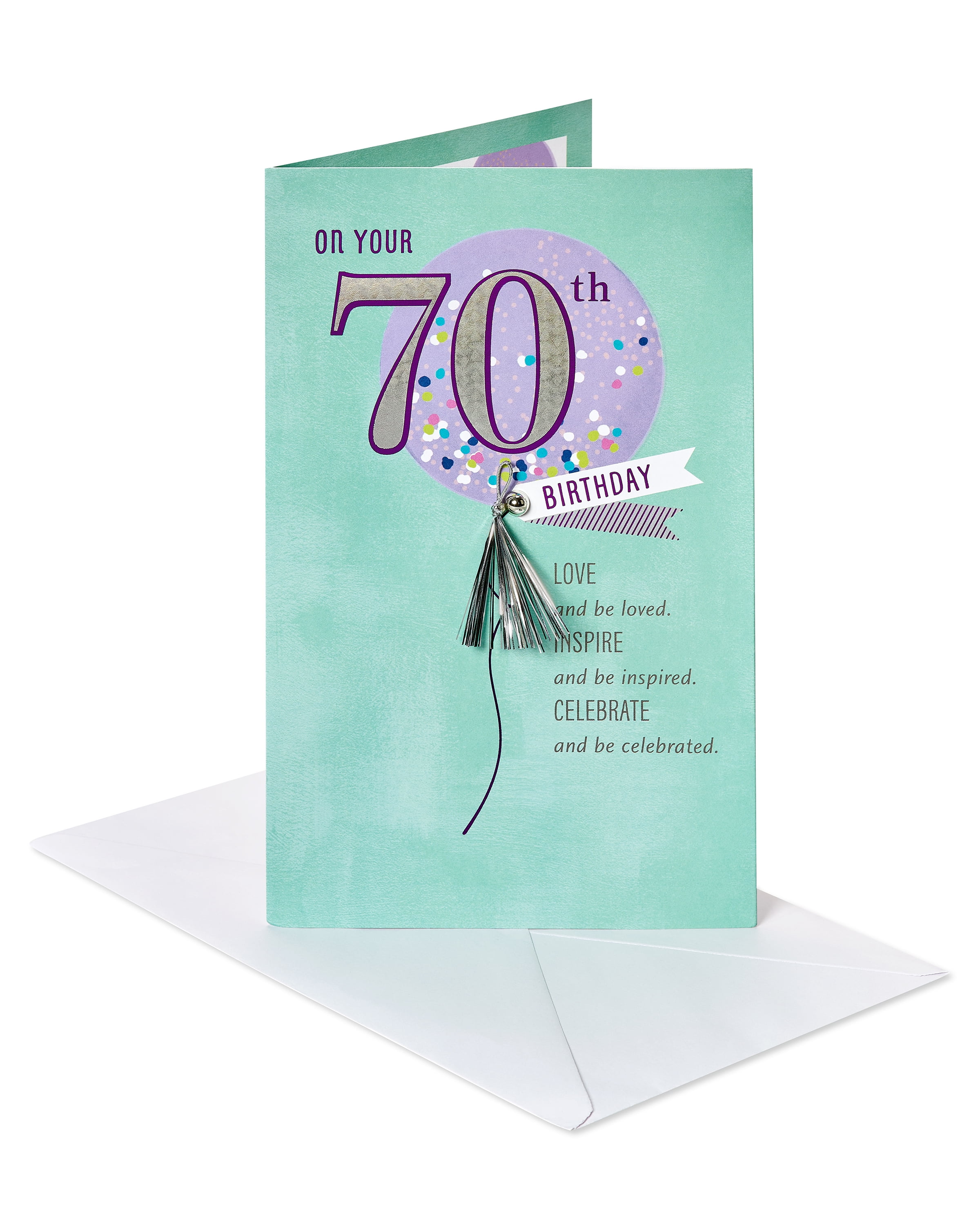 HANDMADE STITCHED  70TH  BIRTHDAY CARD NUMBER  70 WITH FLOWERS