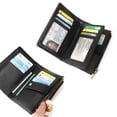 thumbnail image 6 of TAZAG microfiber leather short wallet women's zipper buckle wallet clutch bag anti-theft card holder coin purse, 6 of 6