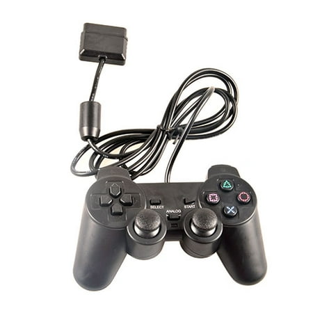 PKPOWER black game controller for sony playstation 2 (Best Wireless Ps2 Controller)