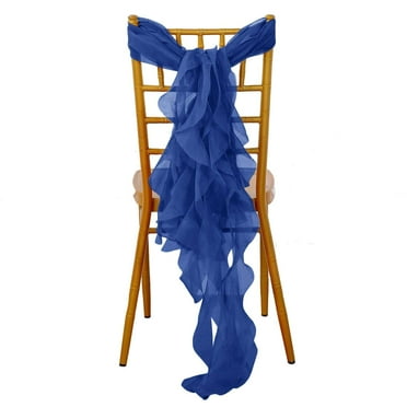 Efavormart 1 Set Eucalyptus Sage Green Premium Designer Curly Willow Chiffon Chair Sashes For ...