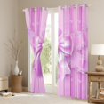 thumbnail image 3 of Manfei Kids Children Cartoon Ribbon Bow-Tie Blackout Curtains Set of 2 (52x84 Each),Love Heart Print Window Curtains,Geometric Stripes Curtains and Drapes,Breathable Home Decor, 3 of 6