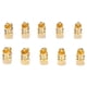 thumbnail image 5 of BRILLAR 10 Uds RCA adaptador de ángulo recto macho a hembra cobre chapado en oro 90 grados tipo L conector adaptador RCA, 5 of 10