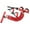 Red, variant on Lipstore Foot Pedal Resistance Band Exercise Bands Home Gym Workout Equipment with Handle Black