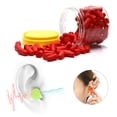 thumbnail image 1 of Bouchon d'Oreille, Réduction de Bruit pour Voyage en Avion pour Dortoir Vert Clair, Orange, Rouge, 1 of 7