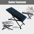 thumbnail image 4 of Visland Guitar Foot Stool Height Adjustable Folding Leg Rest with Anti-Slip Rubber Pads Guitar Step Footstool for Classical Guitar Players, 4 of 7