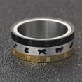 thumbnail image 3 of PAMTIER Men's Stainless Steel 8MM Creative Zodiac Rotatable Ring Size 7, 3 of 5