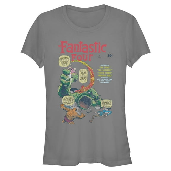 Juniors Marvel: Fantastic Four Original Comic Book Cover Issue 1 T Shirt