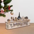 thumbnail image 4 of de Navidad de Escritorio de Madera, Decoración de Paisaje, Juego de Construcción para Mesa Temática Coleccionable, Decorac Estilo B SM SunniMix Casa de miniaturas, 4 of 8
