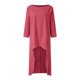 thumbnail image 3 of Gibobby Conjunto de Pantalones para Mujer Traje de manga larga irregular grande informal de algodón a la moda para mujer pantalones de pierna ancha traje de d(Rosa caliente,M), 3 of 5