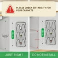 thumbnail image 6 of WUXIAB 3-Tier Stainless Steel Pot Lid Organizer,Cabinet Door Wall Mount Rack No Drill,Anti-Slip V-Slot Adhesive Load Pot Lid Holder,Space-Saving Kitchen Cabinet Rack,Rustproof Pot Pan Lid Storage, 6 of 9