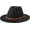 Z-black, variant on Girls Wide Brim Felt Bowler Cap Bowknot Floppy Fedora Hat