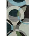 thumbnail image 3 of Hauteloom Wyocena Wool Living Room, Bedroom Area Rug - Contemporary - Gray, Medium Gray, Black - 9'9" Round, 3 of 16