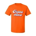 thumbnail image 2 of Wild Bobby Jesus Vibes Inspirational/Christian Men Graphic Tee, Orange, Small, 2 of 6