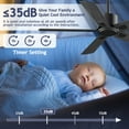 thumbnail image 4 of LANHAI XAUJX 52” Ceiling Fan with Remote Control, 6 Speeds, Reversible DC Motor, Indoor/Outdoor, 4 of 12