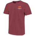 thumbnail image 2 of Men's Maroon Virginia Tech Hokies Striped Campus Skyline T-Shirt, 2 of 3