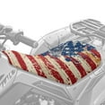 thumbnail image 2 of Uorisanigo Seat Cover for Atv, Breathable Vintage American Flag Four-Wheeler Seat Cover Protective Compatible with Honda Rancher 420 for Comfortable Long-Distance Riding Easy to Install and Clean, 2 of 7