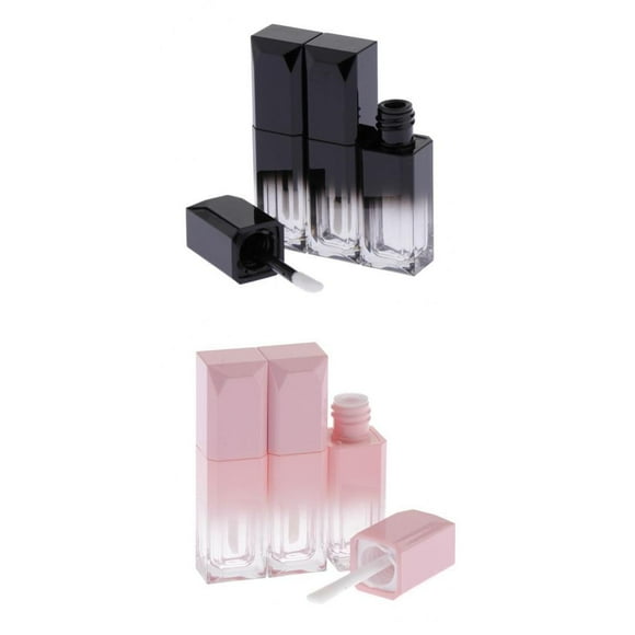6x 5ml Tubo de Brillo de bios Tubo de Lápiz DIY Contenedor Cosmético Herramienta de Bálsamo Recargabl Zulema Botella de brillo de labios Tubo cosmético