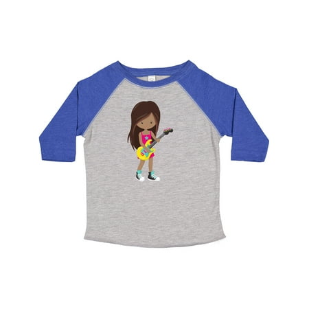 

Inktastic African American Girl Rock Girl Guitar Player Girls Toddler T-Shirt