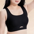 thumbnail image 5 of IFNWSV Plus Size Wireless Bras for Women Solid Color Breathable Push Up Daily Wear Smooth Support Bra Black 46D, 5 of 6
