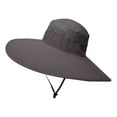 thumbnail image 2 of SPRING PARK Sun Hat for Men Summer UV Waterproof Boonie Hat for Fishing Hiking Garden Safari Beach, 2 of 7