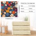thumbnail image 6 of Yayeee 6 Pack Kitchen Dish Cloths for Washing Dishes Soft Absorbent Microfiber Towels, Bright Colorful Flowers Pattern, 6 of 9