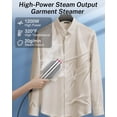 thumbnail image 6 of ELORTI Handheld Fabric Steamer for Clothes, Fast 10s Heat-Up, Powerful Steam for Wrinkles, Portable Travel Garment Steamer, 6 of 9